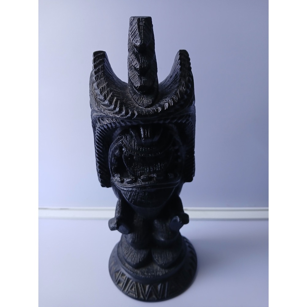 Coco Joe's Hawaii Lava Winner Tiki Figurine Black Sculpted Stone #151 Vintage